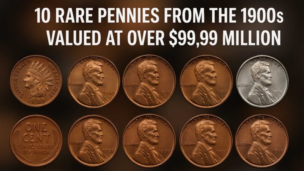 Top 10 Rare Pennies from the 1900s Worth Over $99.99 Million